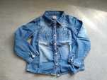 Jeansowa koszula zapinana na guziki Papagino, rozm 98/104 h&m