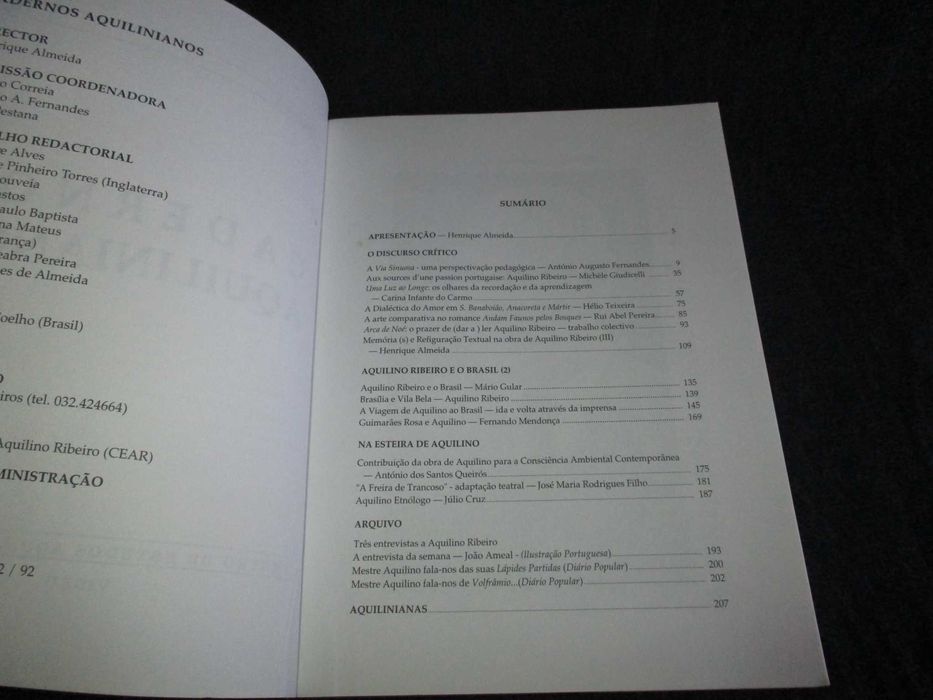 Livro Cadernos Aquilinianos 5 1997