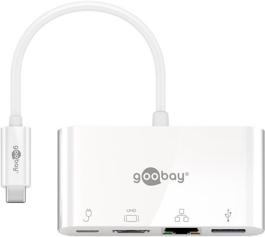 Adapter USB-C do RJ-45 Ethernet HDMI 4k USB-A USB-C PD 60W MacBook Pro