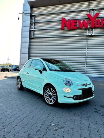 FIAT 500 1.2 benzyna 2016 mały przebieg bogate wyposażenie półskóry