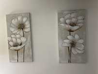 Duas telas de flores