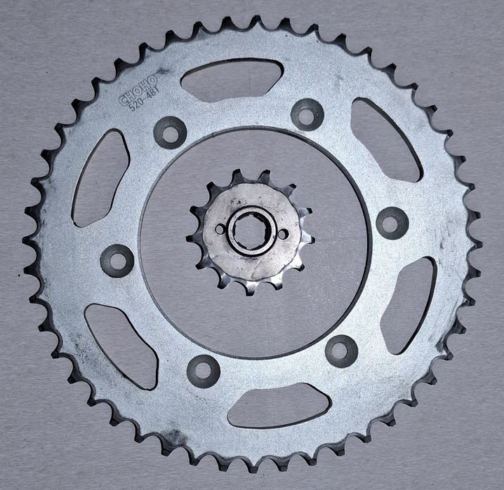 Для мотоцикла Kovi Max зірка задня 48 +звезда передня під ланцюг 520