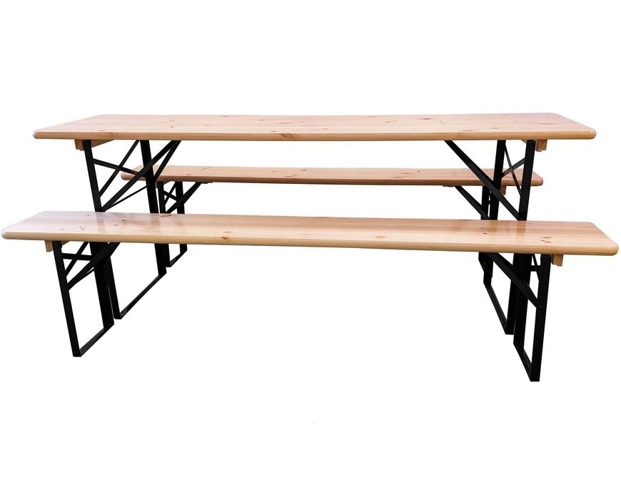 Zestaw Piwny Komplet Biesiadny Stół+ 2 ławki składany GWARANCJA 24 msc