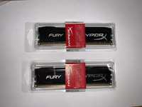 HyperX FURY black, blue, red 8GB, 16gb(kit 2x8gb) DDR3, 1866Mhz ОЗУ