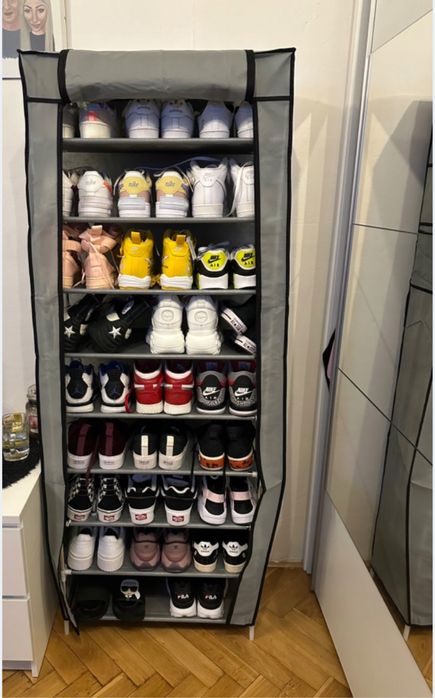 Organizer na Buty z Pokrowcem – Półka na Obuwie 10 Poziomów