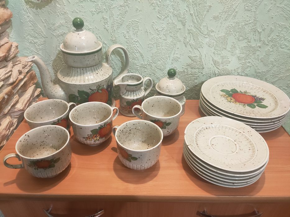 Сервіз з кам'яної крапчастої порцеляни Winterling 1950-1970 рр.