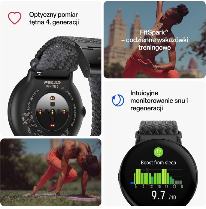Smartwatch Polar Ignite 3 Braided Yarn