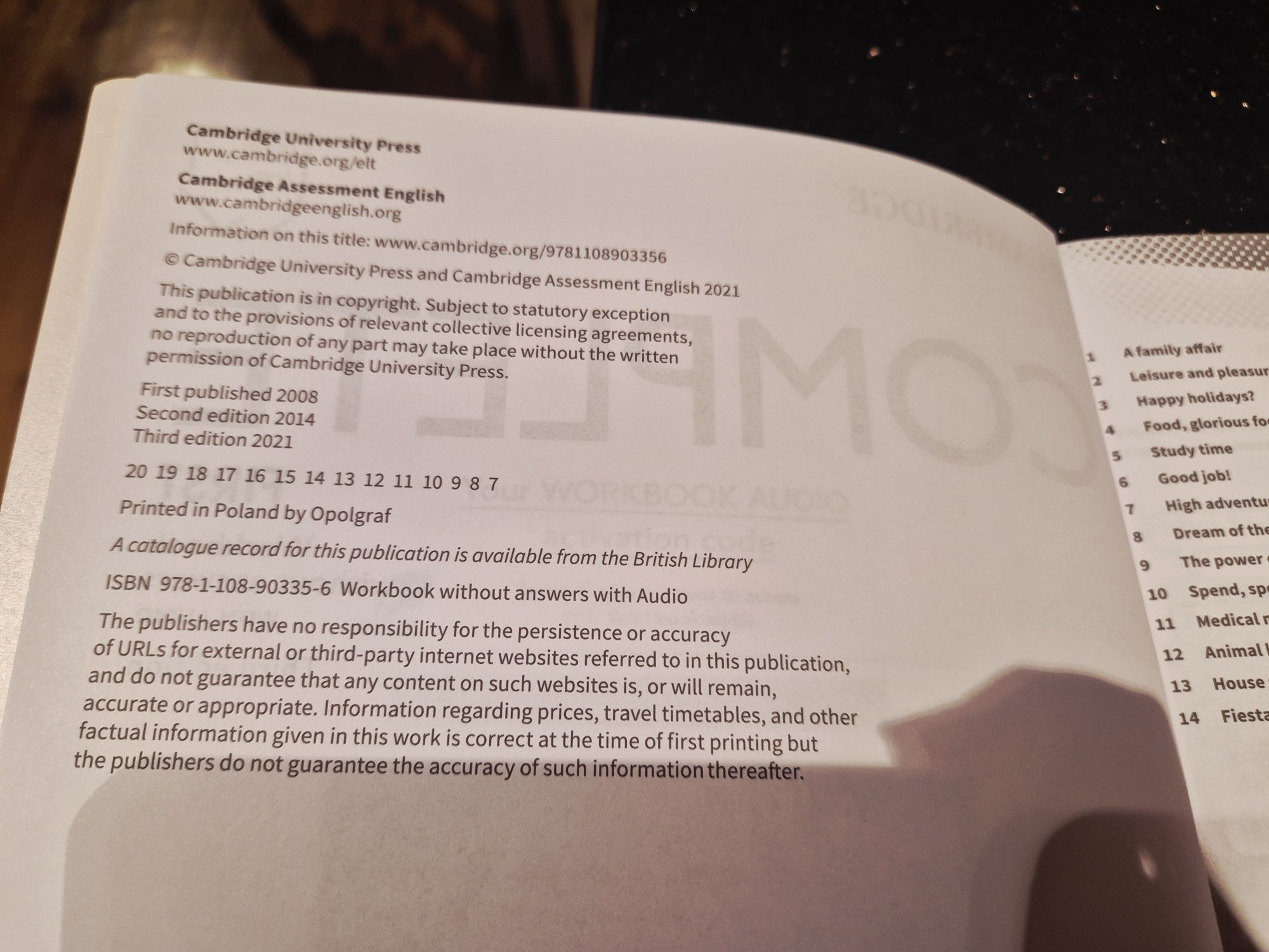 J. nowe Complete First Workbook B2 Cambrigde ćwiczenia język angielski