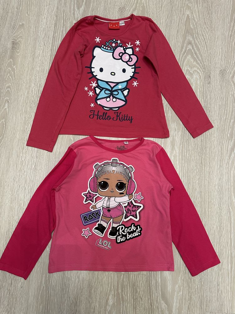 ‼️ H&M реглан лонгслів 7 8 122 128 Hello Kitty Lol кофта