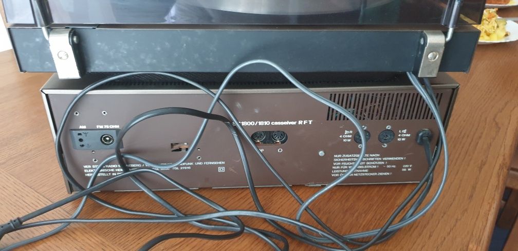 Zestaw RFT gramofon deck radio i wzmacniacz