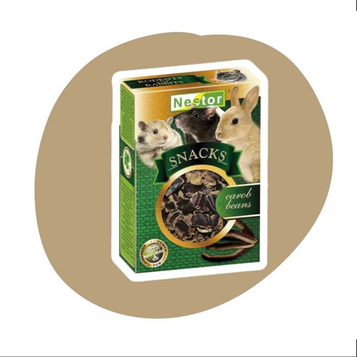 Nestor Snacks Chleb świętojański 60g dla gryzoni i królików