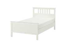 Rama łóżka biała Hemnes