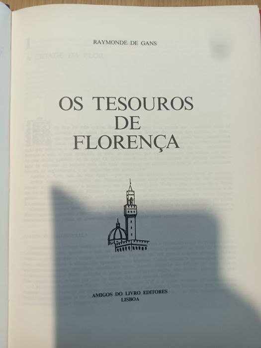 Vendo o livro Os tesouros de Florença