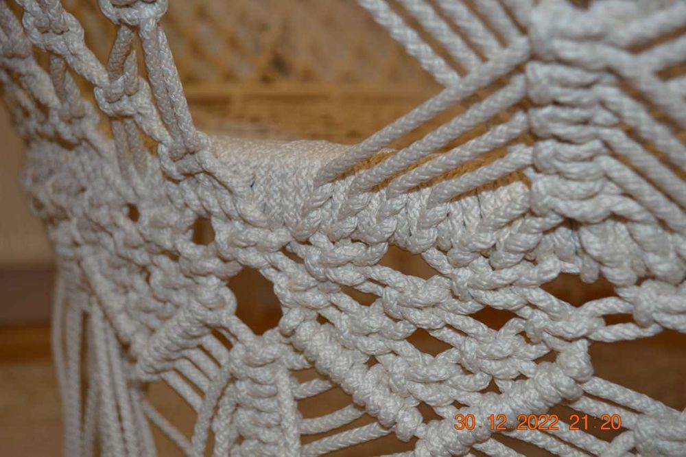 Підвісне крісло/ плетене крісло - гамак/ макраме/ крісло-гойдалка