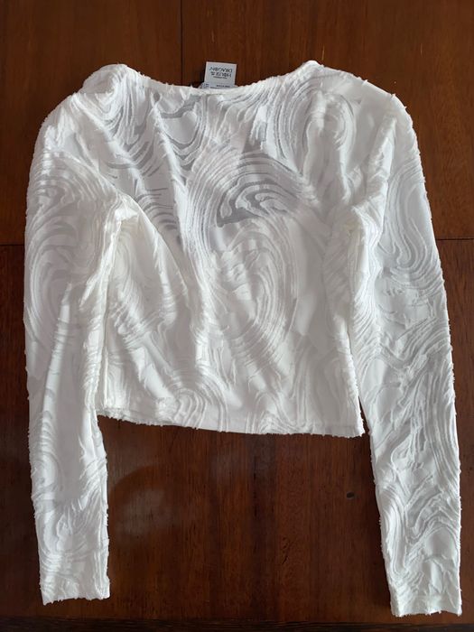 Camisola stradivarious house of cards branca M