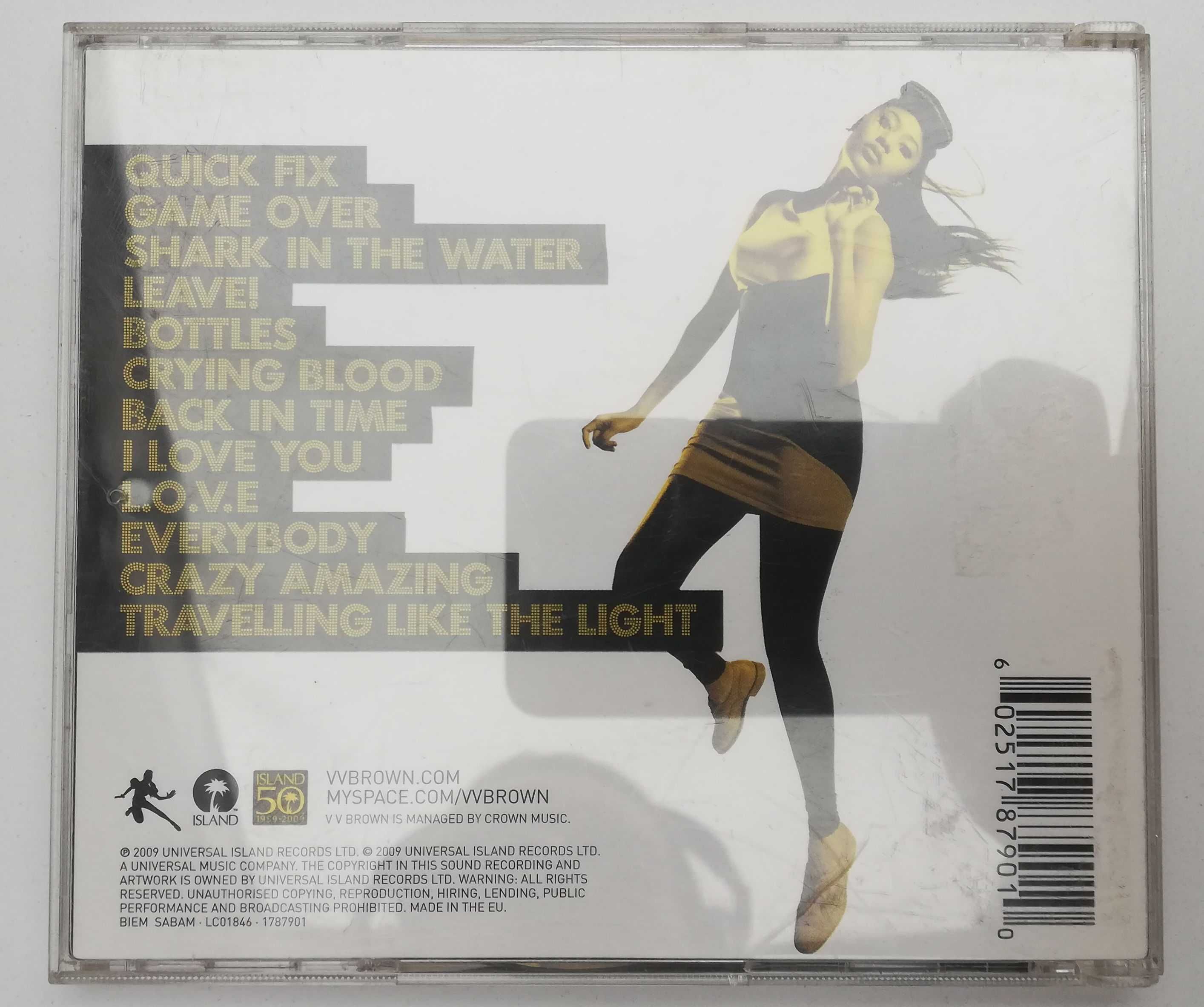 V. V. BROWN - Travelling Like The Light CD Retro Soul Pop Rock