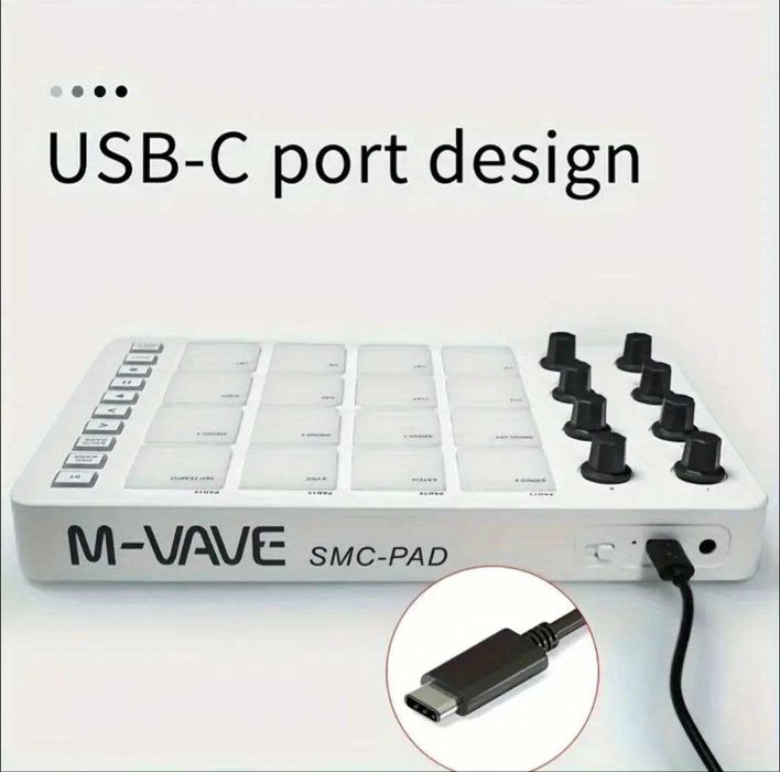 M-Vave SMC-PAD Pro – Бездротовий MIDI Контролер / Барабанний Пед
