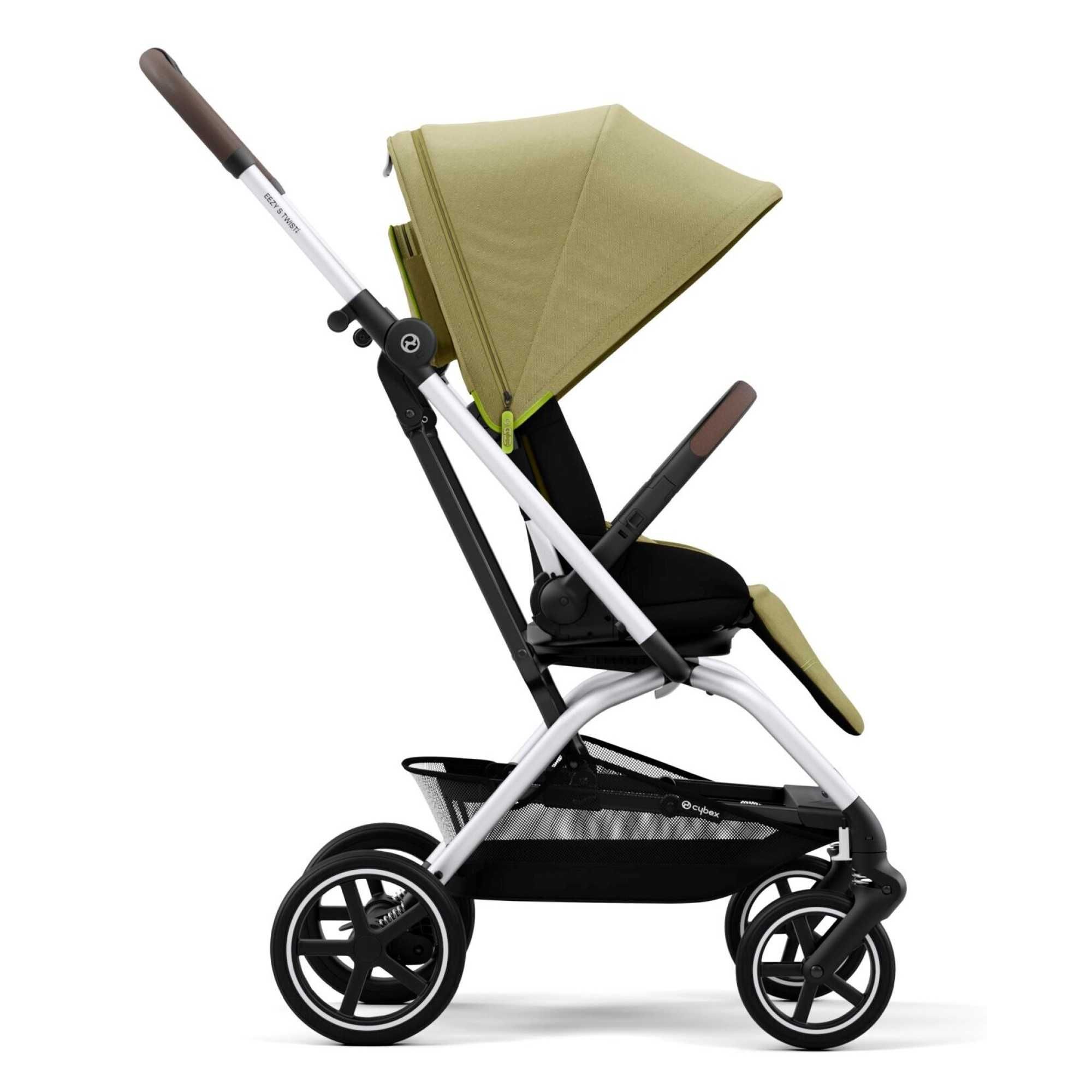 Cybex Eezy S Twist + 2 Wózek Spacerowy Obrotowy Slv Nature Green NOWE