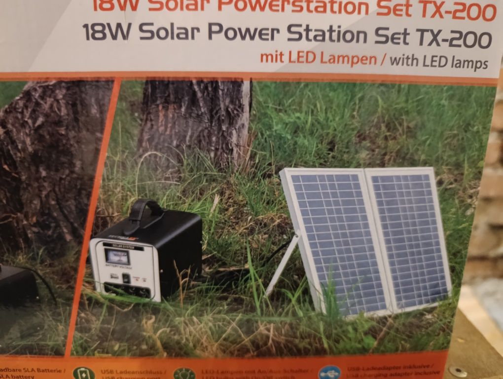 Nowy zestaw solarny Technaxx 18W TX 200