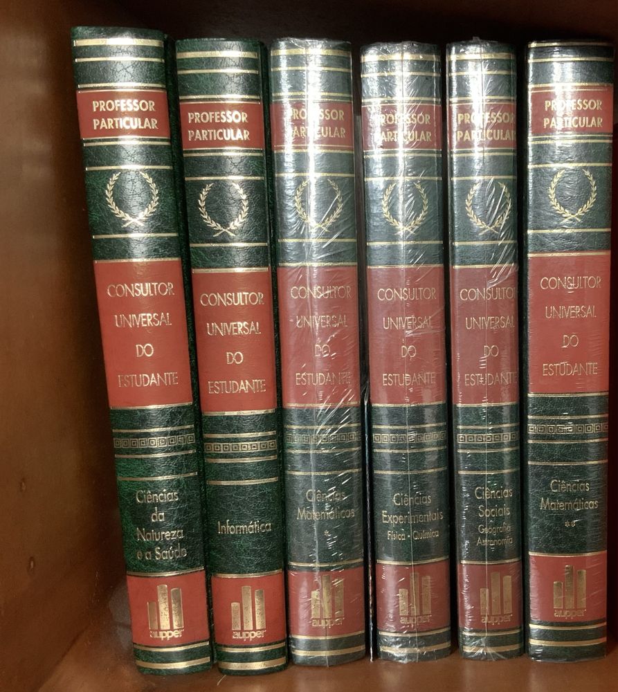 Professor particular, consultor Universal do estudante 6 Volumes NOVOS (alguns no plastico)