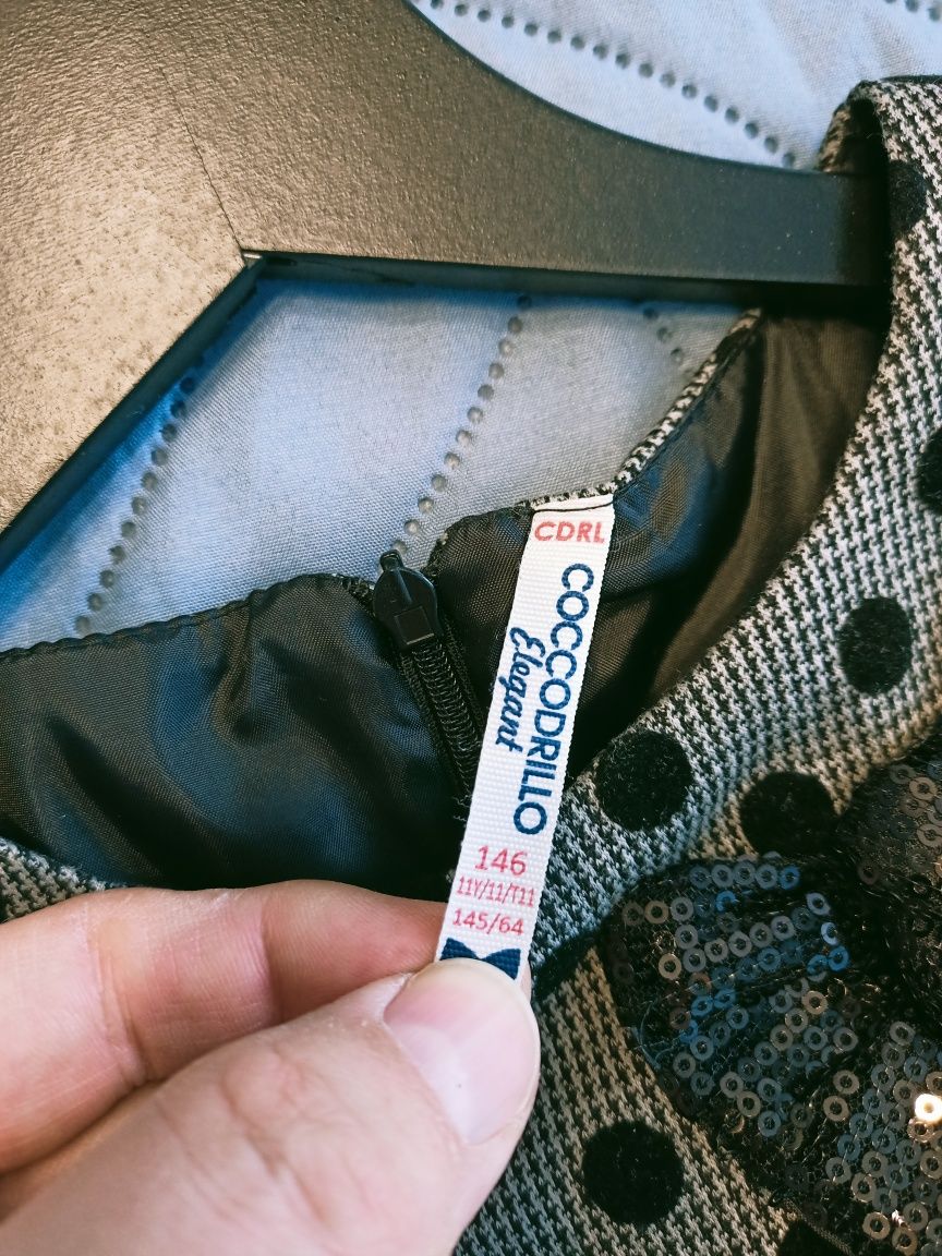 Wizytowa sukienka coccodrillo rozmiar 146