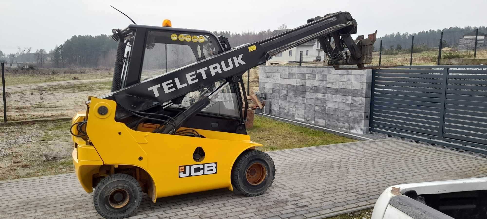 JCB TLT25D Wózek widłowy ładowarka teleskopowa Łyżka widły 2.5Tony udź