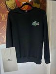 МУЖСКОЙ СВИТШОТ LACOSTE Черная кофта мужская 100% хлопок батник Лакост
