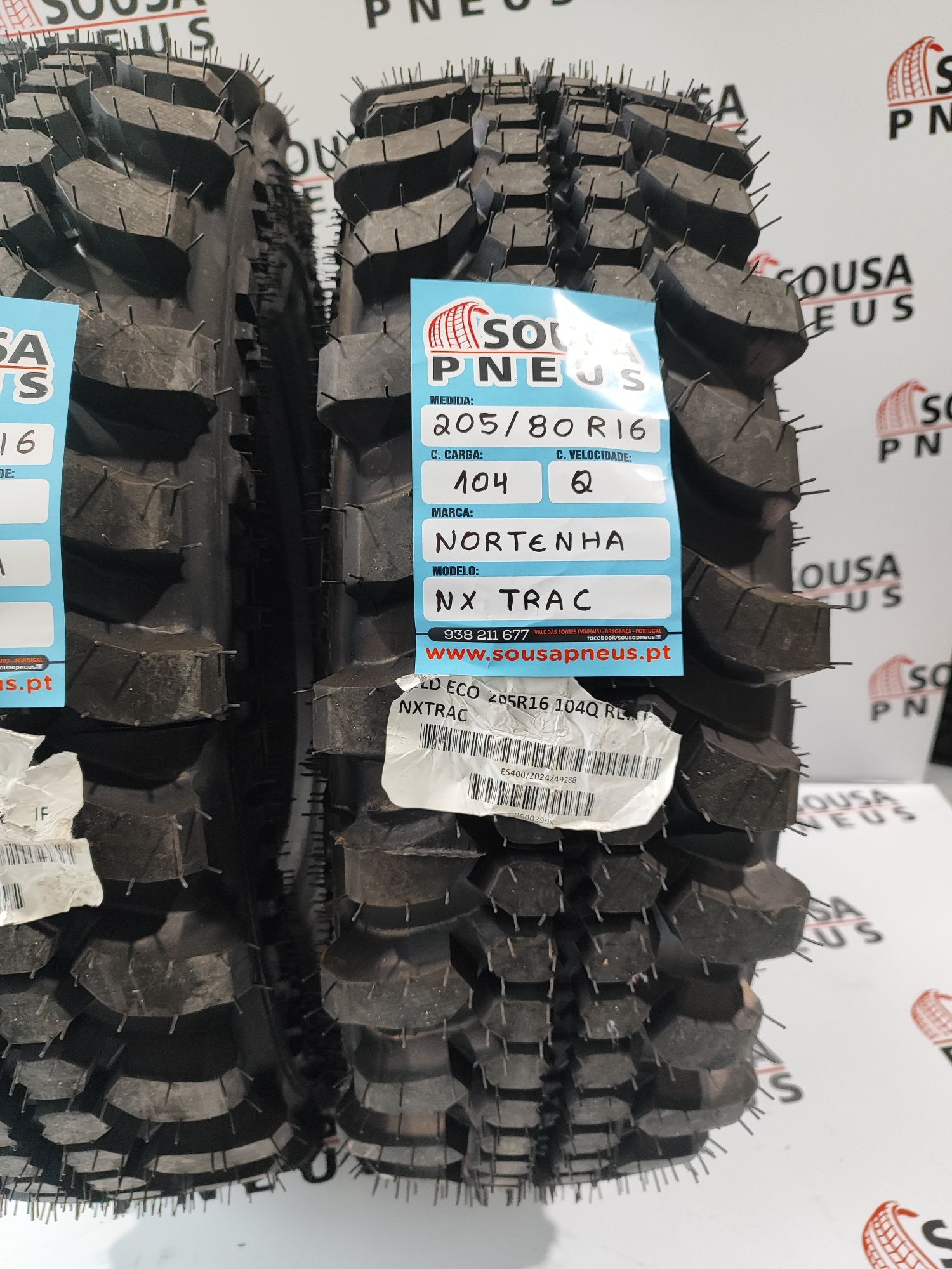 230 Euros 2 pneus novos Nortenha 205-80R16 Oferta dos Portes