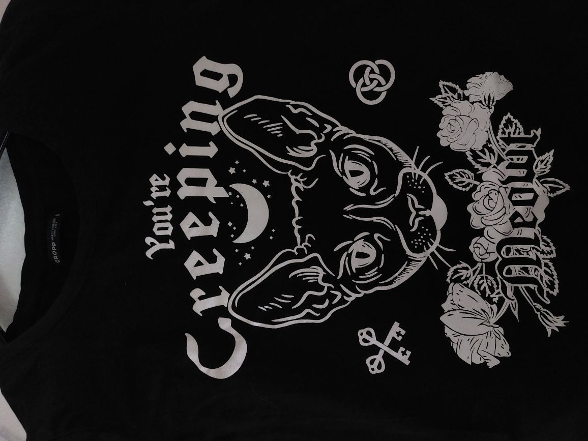 Koszulka z kotem Cropp Goth gothic gotycka alt alternative
Goth gothic
