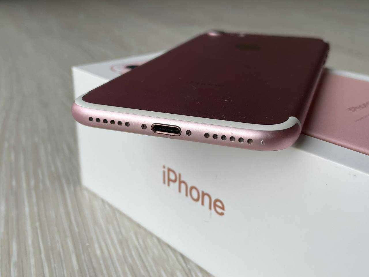 iPhone 7 Rose Gold 128Gb полный комплект neverlock золотой 128 айфон