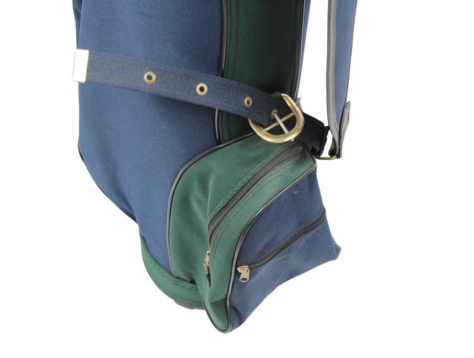 CART Bag torba golfowa do golfa na wózek granatowa zielona z kapturem