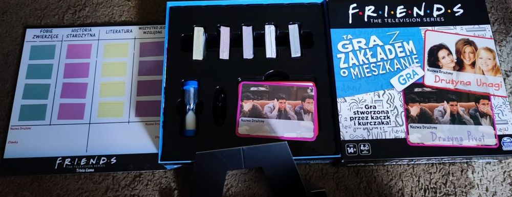 Friends -Gra planszowa - Ta gra z zakladem o mieszkanie