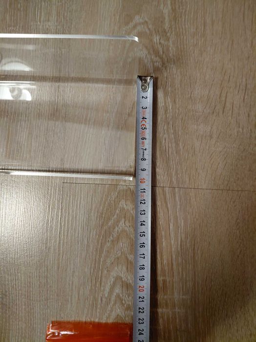 LOFTPLUS Półki ścienne bez wiercenia - 2 szt. przezroczyste 30x10cm