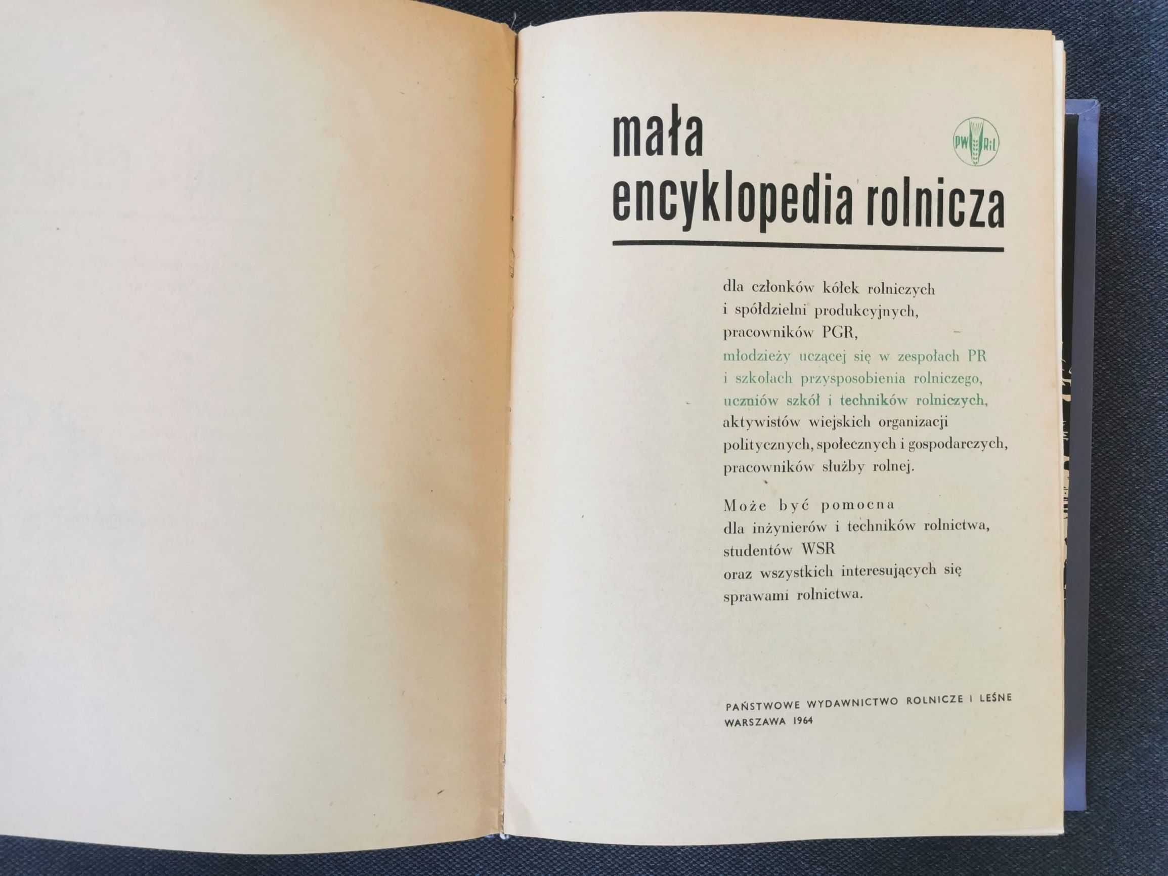 Mała Encyklopedia Rolnicza - Państwowe Wydawnictwo Rolnicze i Leśne