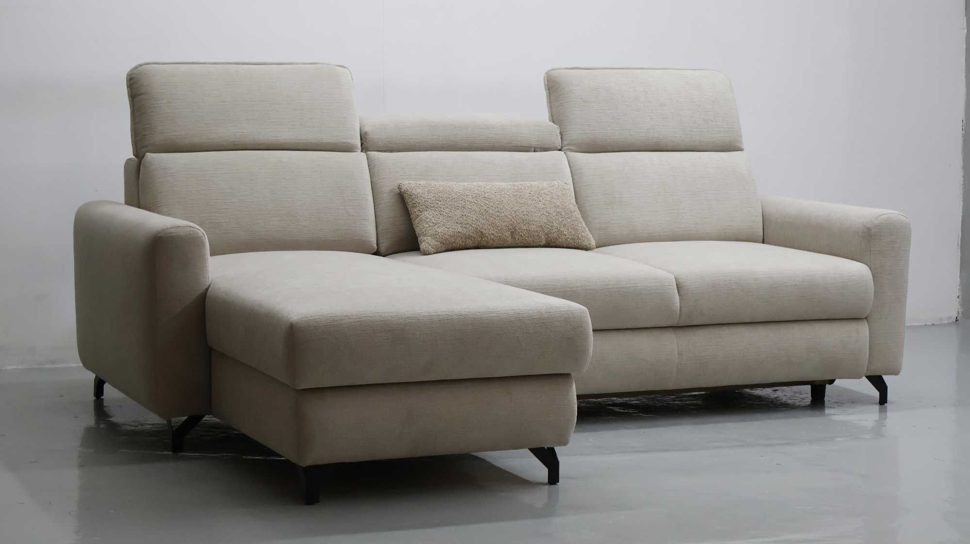 TDE DESIGN NAROŻNIK funkcja spania pojemnik regulowane oparcie SOFA
