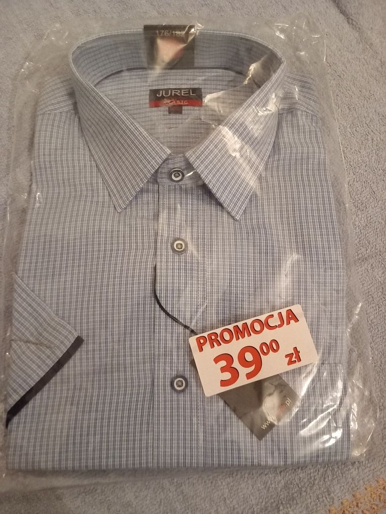 Nowa koszula męska krótki rękaw