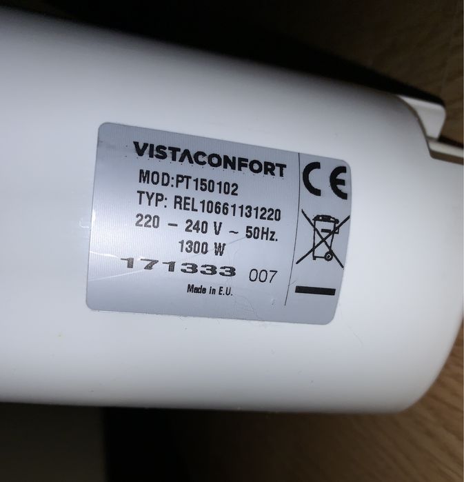 Aquecedor / Emissor de Calor - Eletrico - 1300W