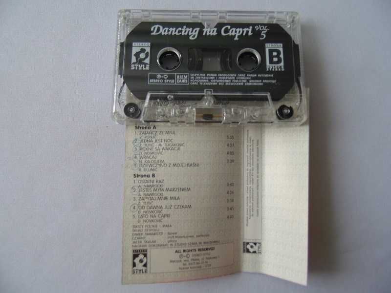 Zestaw 5 kaset magnetofonowych Dancing na Capri