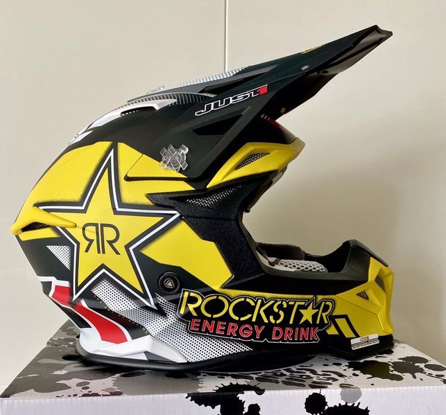 Шлем для мотокросса, эндуро JUST1 Racing J39 Rockstar (под Husqvarna)