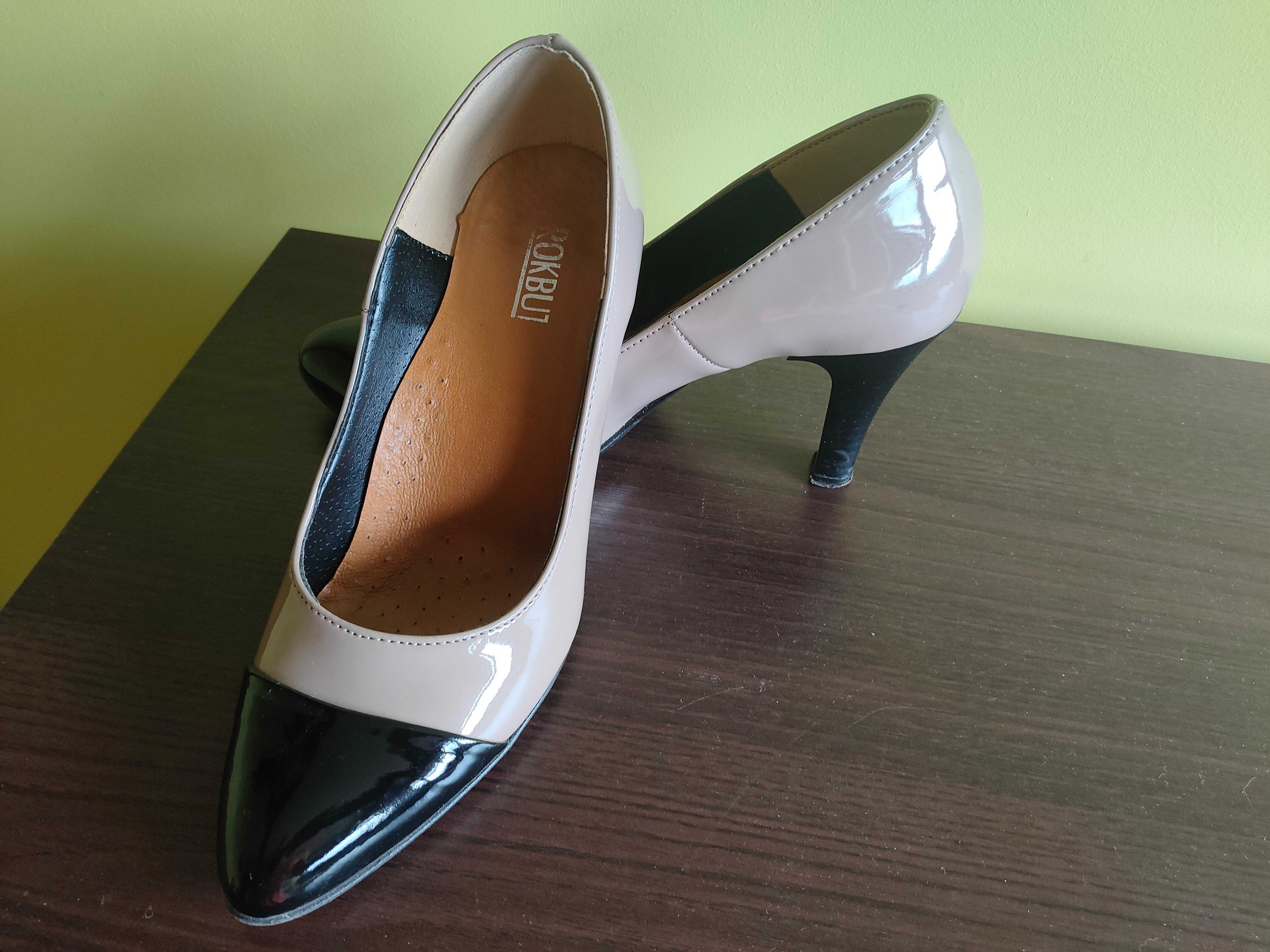 Czółenka na obcasie, buty na obcasie, rozmiar 39