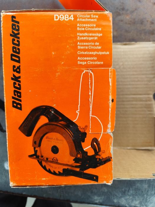Przystawka, piła Black decker D9984 vintage, DIY