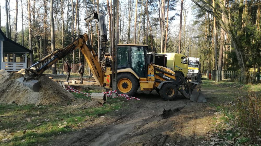 usługi koparko ładowarka wykop szambo koparka walec spych transport