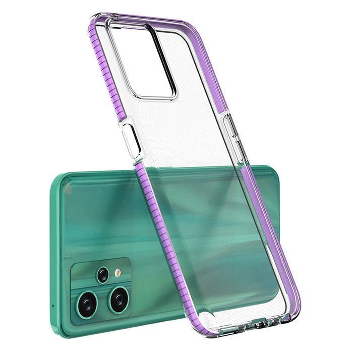 Spring Case Etui Realme 9 Pro Silikonowy Pokrowiec Z Ramką Czarne