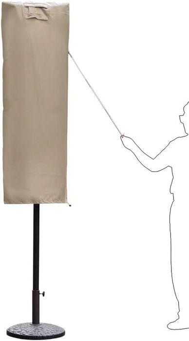 Sekey Pokrowiec na Parasol 160x62 Oxford 600D Wodoodporny UV Brąz