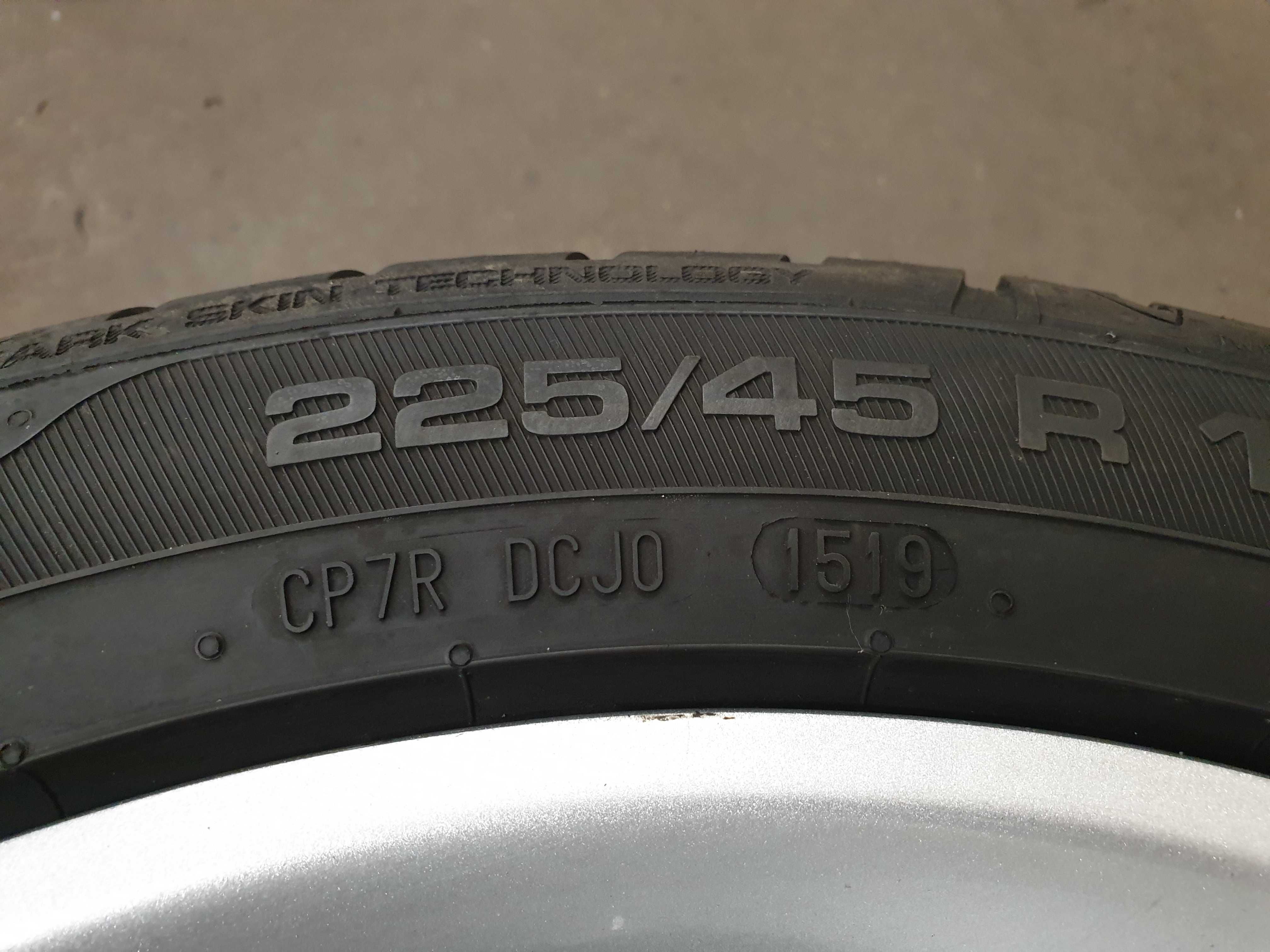 2 Szt 225/45 R17 91Y Uniroyal Rain Sport 3 - 7,50mm - 2019r