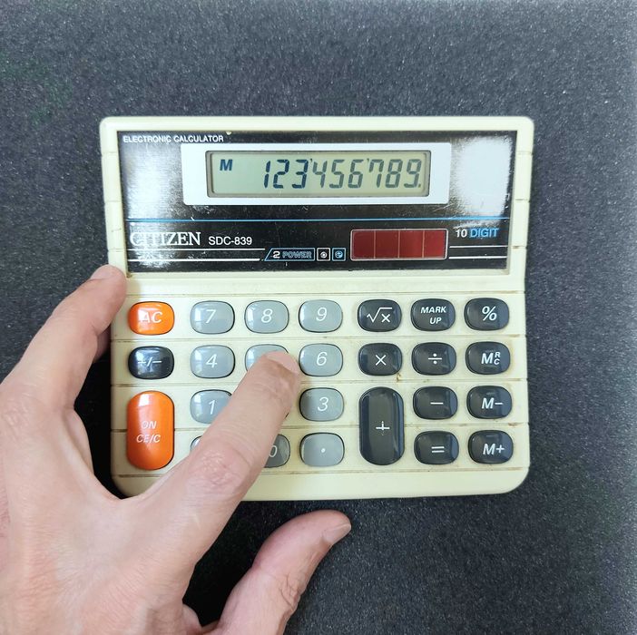 Калькулятор Citizen SDC-839