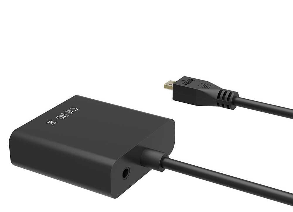 Cabo Adaptador Conversor Micro HDMI para VGA s/c/ Áudio ou Alimentação