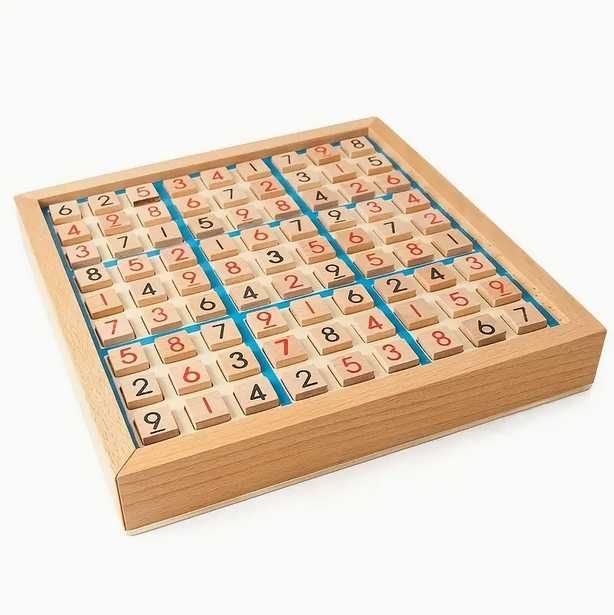 Drewniana Gra Logiczna Sudoku dla Dzieci