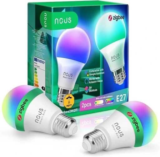 Żarówka LED RGB E27 Tuya ZigBee Smart 9W 2szt