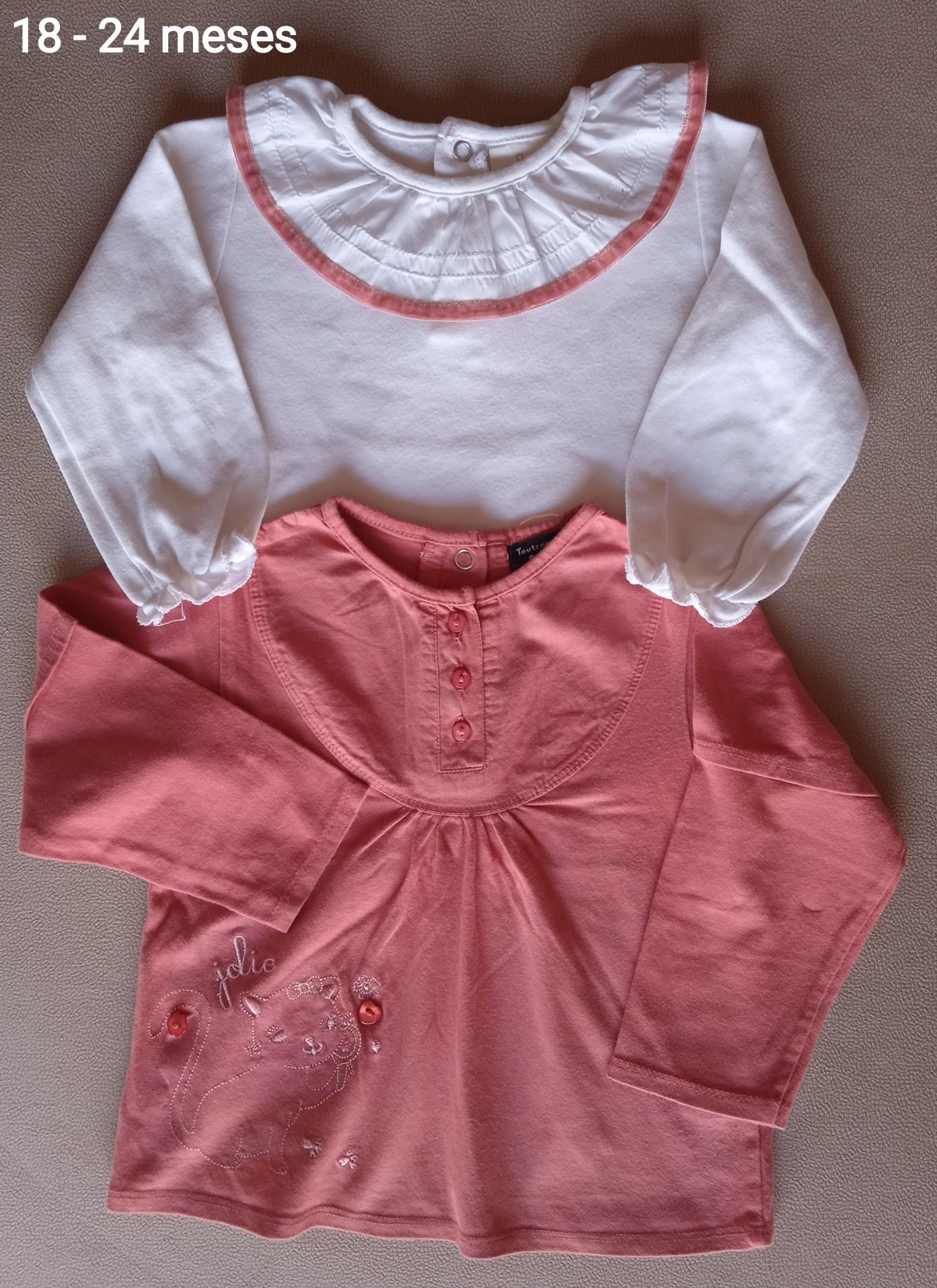 Blusas compridas 9 - 36 meses